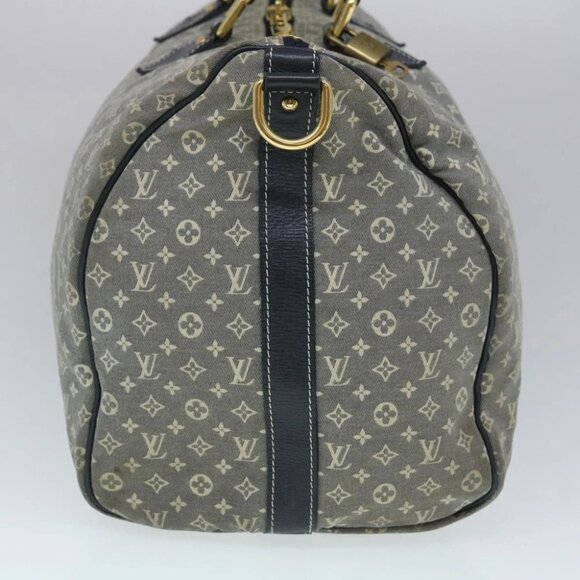 LOUIS VUITTON Monogram Idylle Speedy Voyage Boston Bag Navy M56706 LV Auth 29508 - Picture 6 of 15